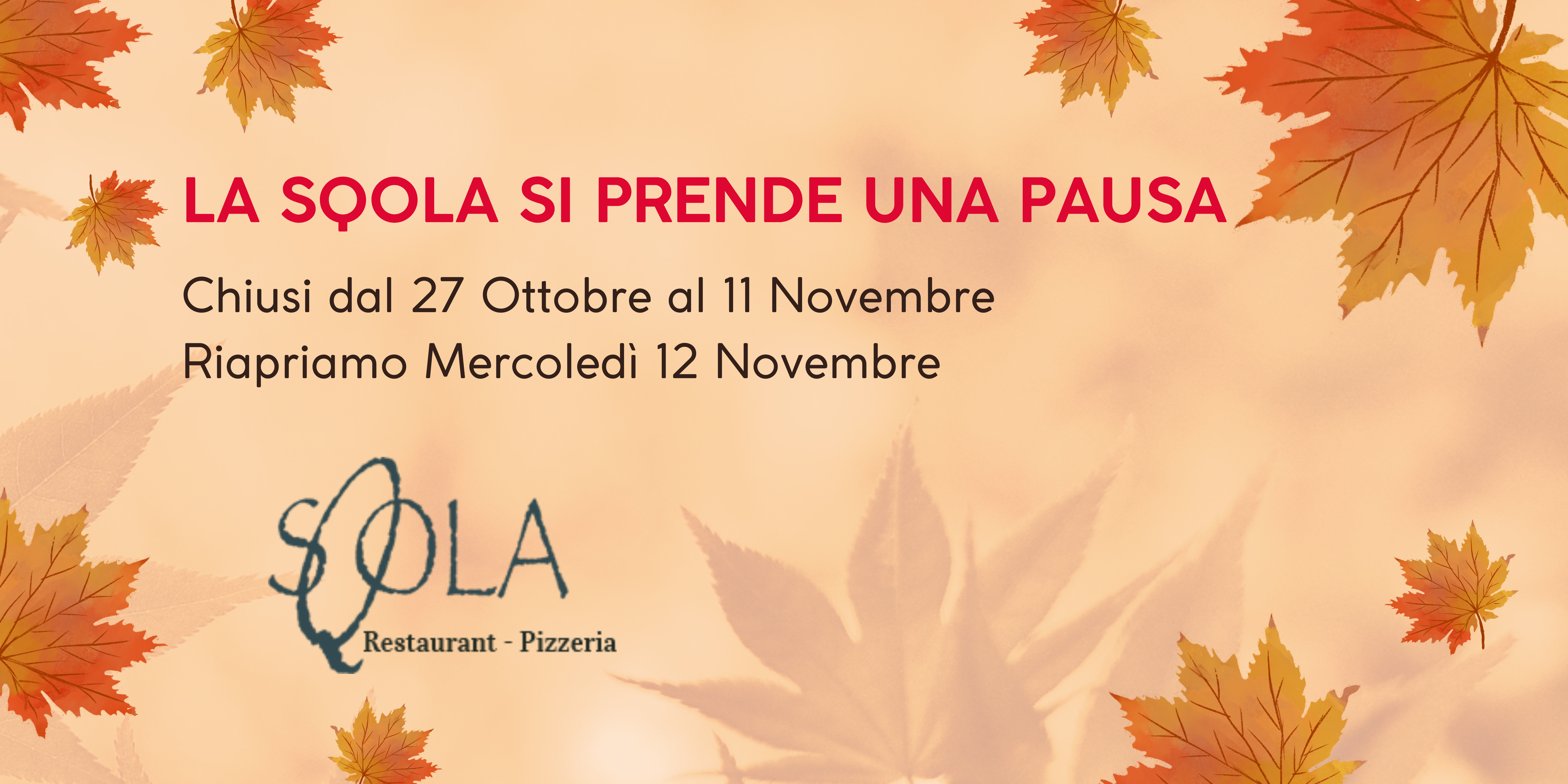 La Sqola si prende una pausa!